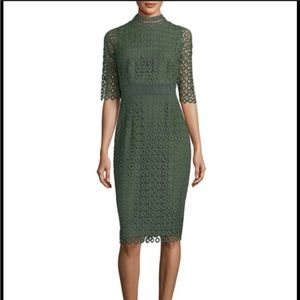Shoshanna Olivie Lace-Circle Sheath Dress